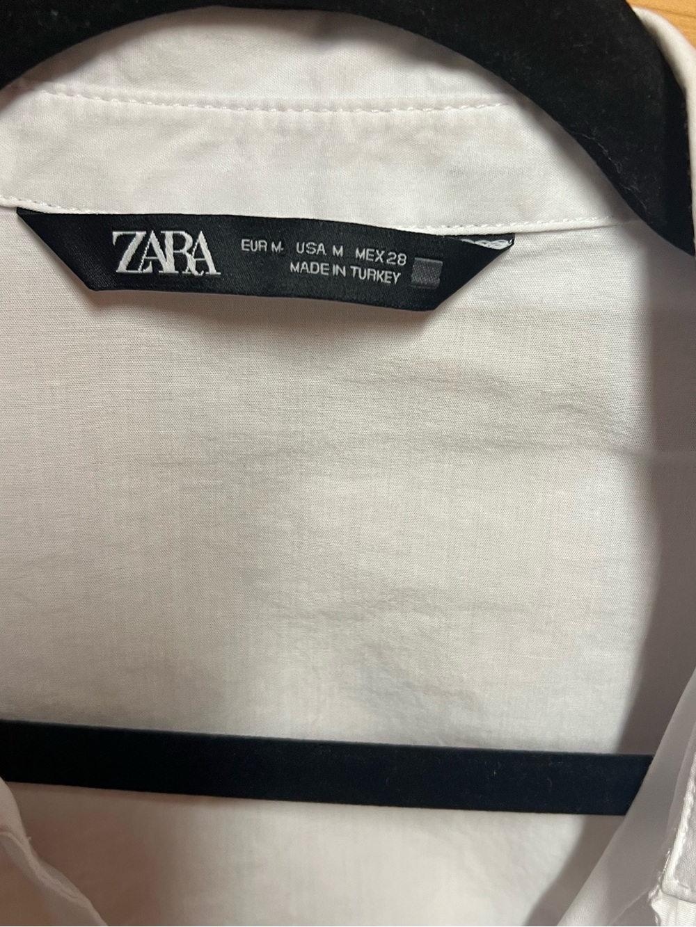 ZARA White Corset Button-Up Cropped Shirt Size M - Picture 3 of 3